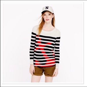 J. Crew Collection Italian Cashmere Anchor Sweater